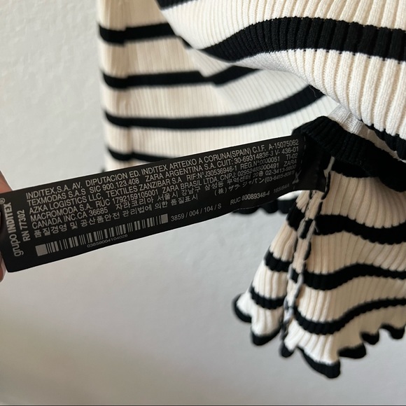 NWT Zara Knit The Knitwear Collection Ribbed Dress Size Small - Picture 9 of 10